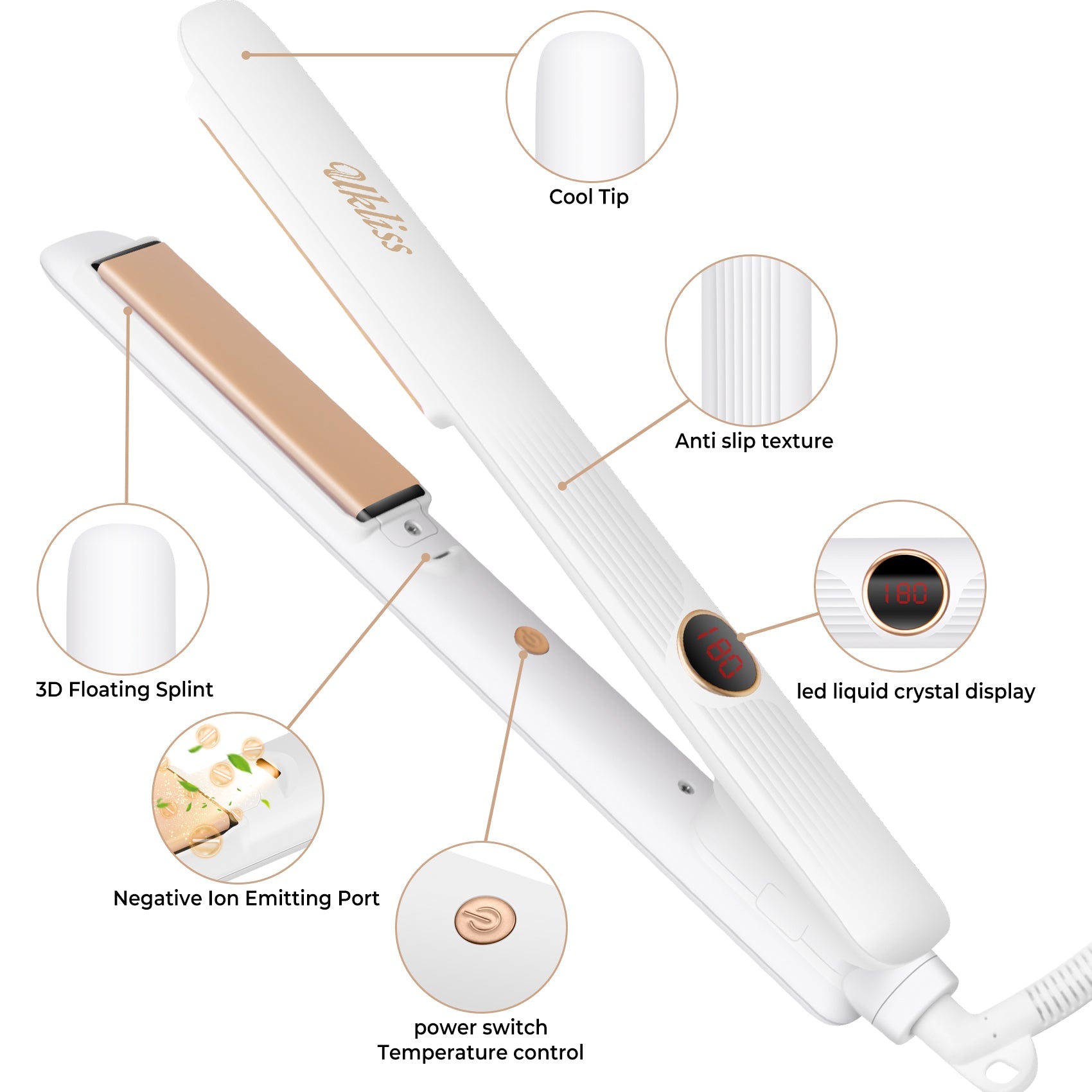 UKLISS 2-in-1 Hair Straightener