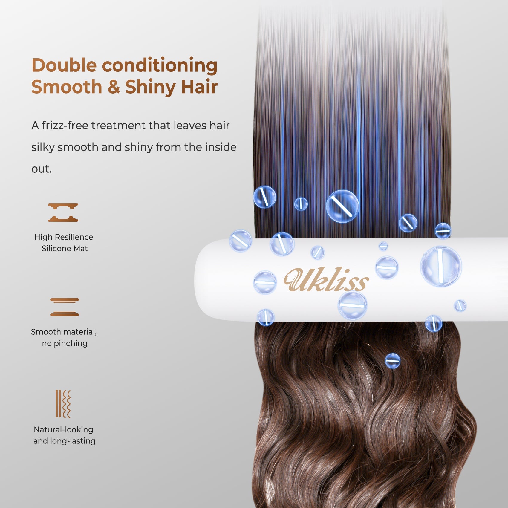 UKLISS 2-in-1 Hair Straightener