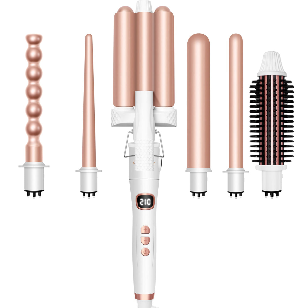6 In 1 Curling Wand Set