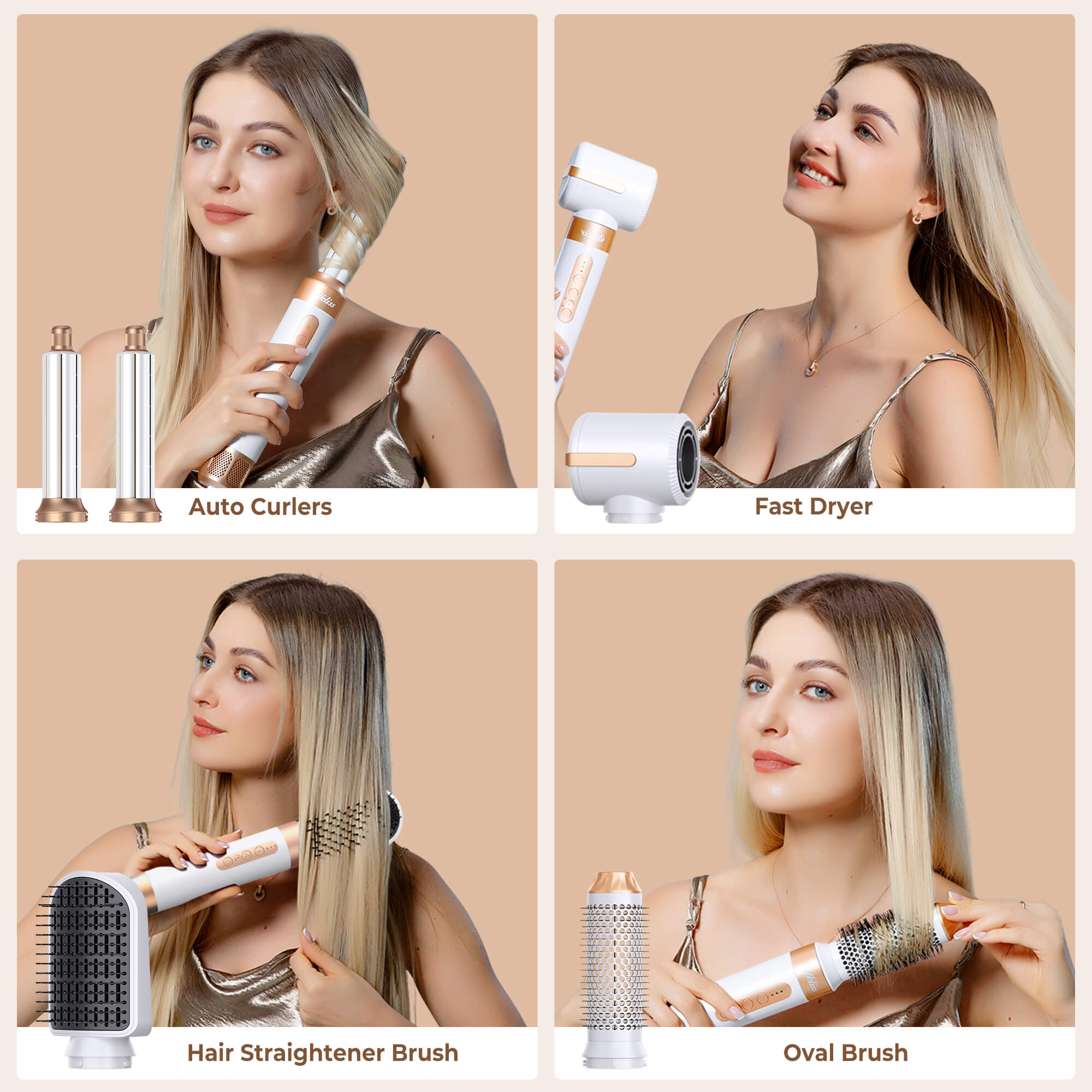Ukliss The Ultimate 7-in-1 Hot Air Styler & Dryer Brush