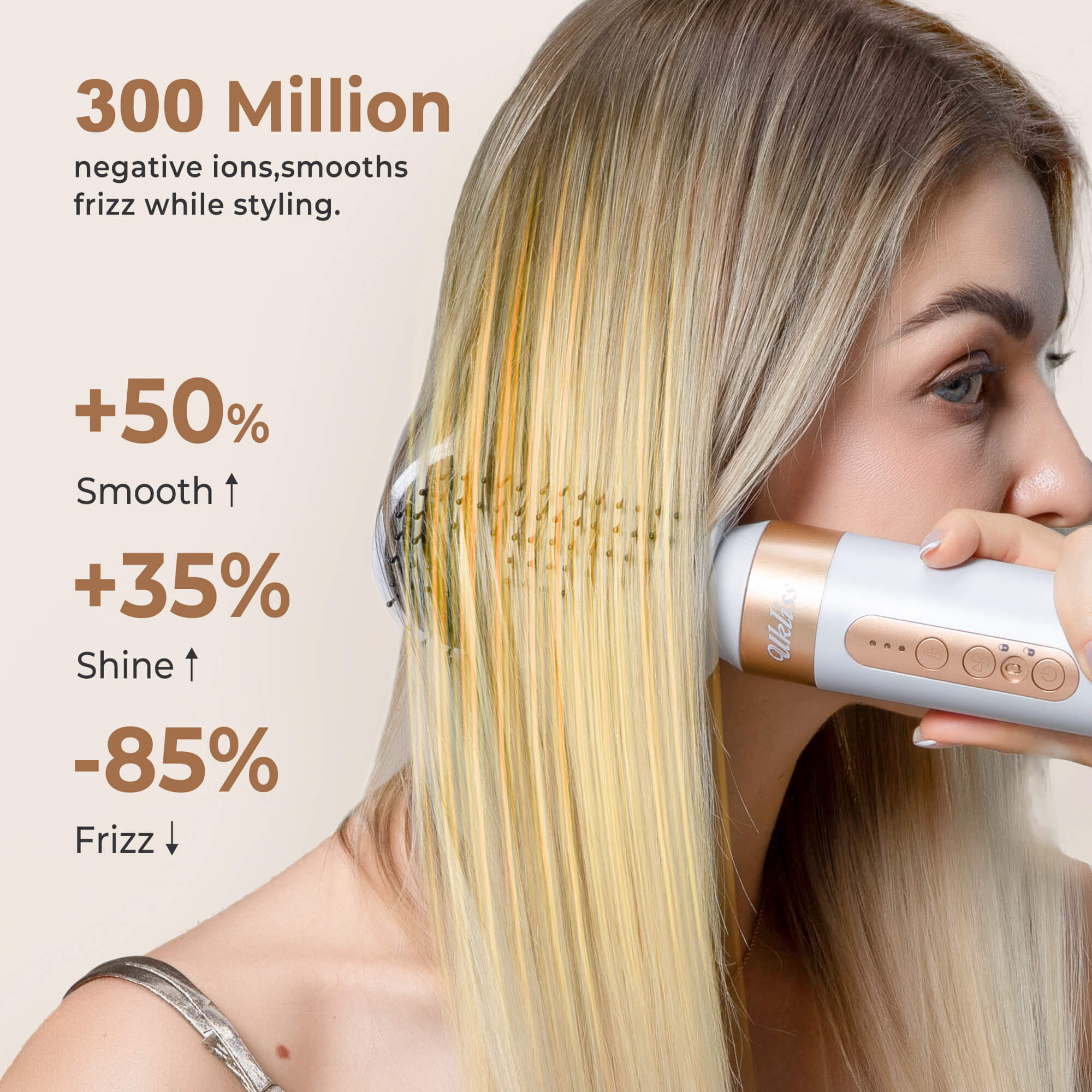 Ukliss The Ultimate 7-in-1 Hot Air Styler & Dryer Brush