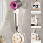 Hands-Free Adjustable Wall-Mount Blow Dryer Holder